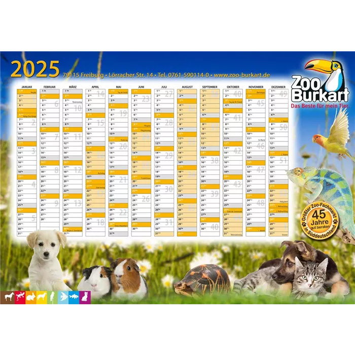 Tierische Kalender 2025 Tierische Kalender 2025